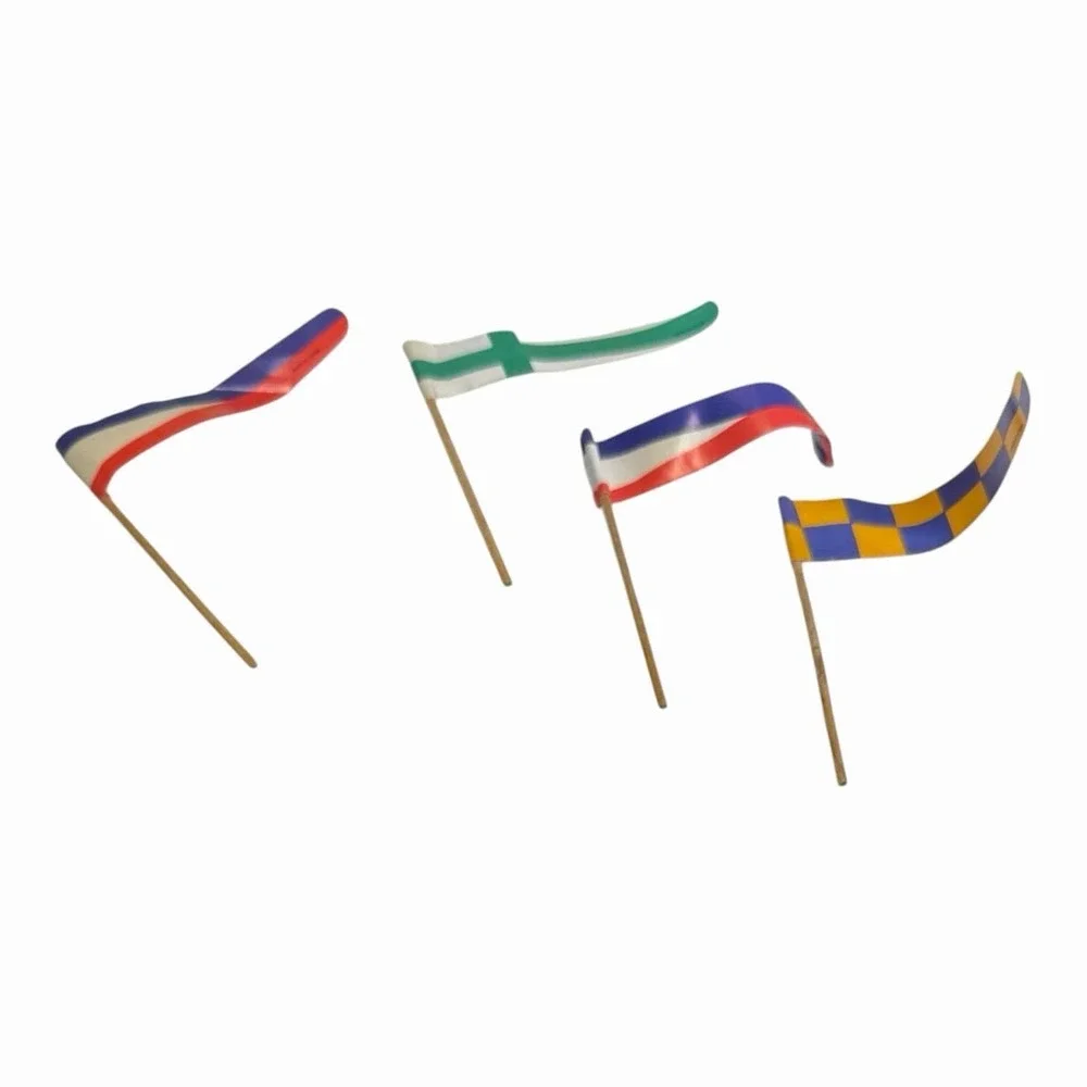 SOCCER Football 12 Pcs Birthday Cake Topper Set Decoration Goals Flags